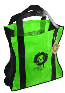 Funky fresh neon green tote bag